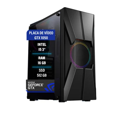 PC Gamer I5 3 Gtx 1050 Memória 16GB KaBuM