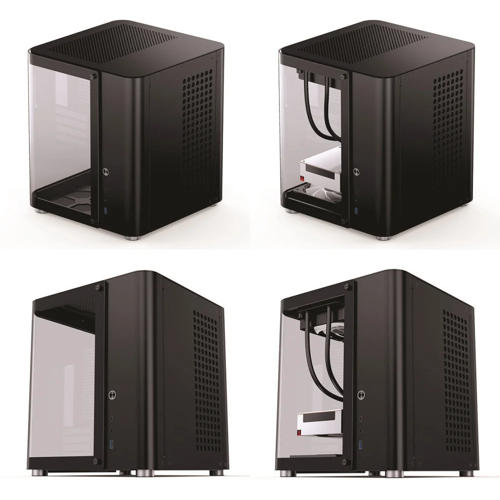 Gabinete Jonsbo Tk1, Matx/Itx, Preto