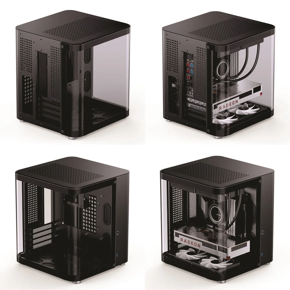 Gabinete Jonsbo Tk1, Matx/Itx, Preto