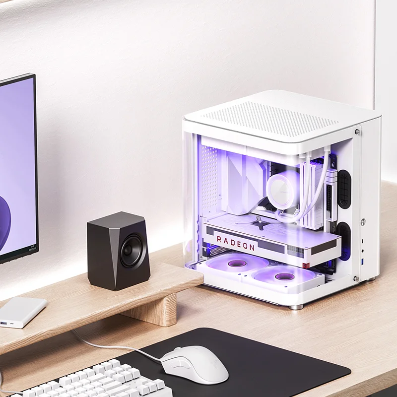 Imagem 4 de 5 do produto Gabinete Jonsbo Tk1, Matx/Itx, Branco