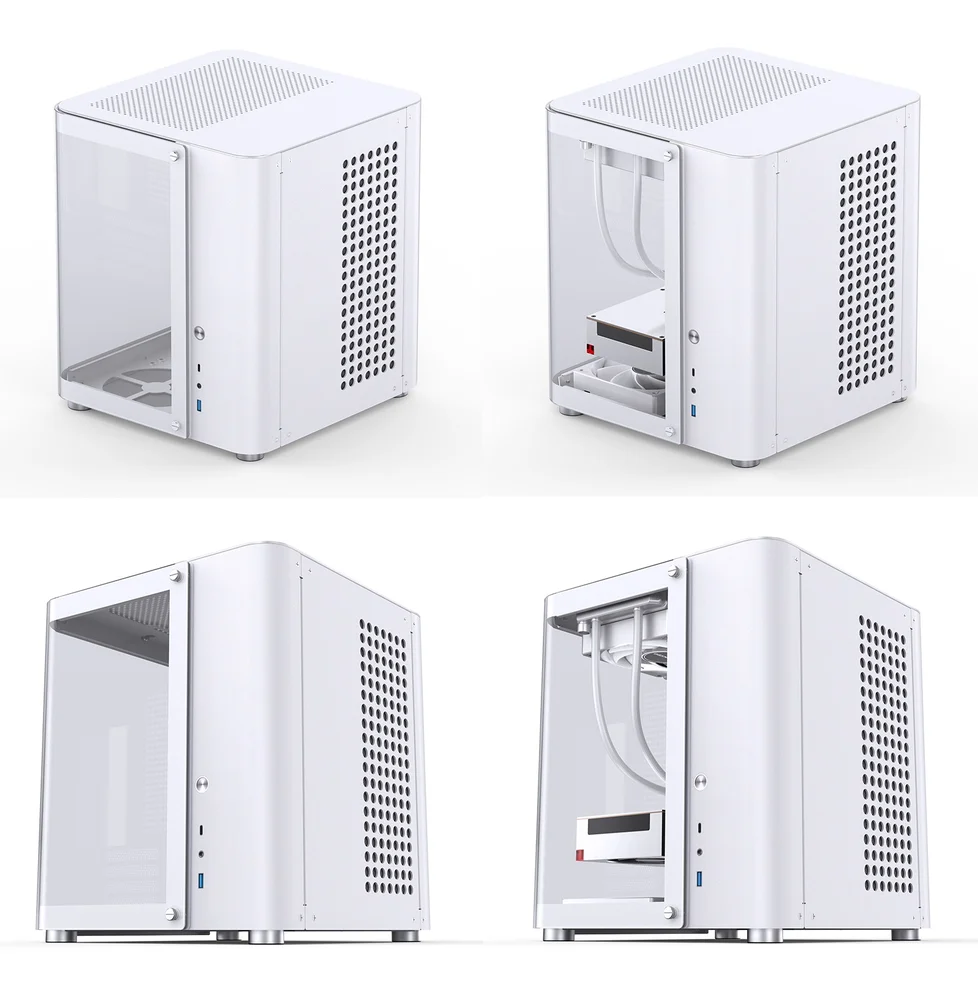 Imagem 5 de 5 do produto Gabinete Jonsbo Tk1, Matx/Itx, Branco