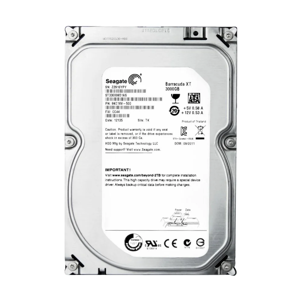 Hd Seagate 3tb Sata 3 64mb 7200rpm 35 KaBuM
