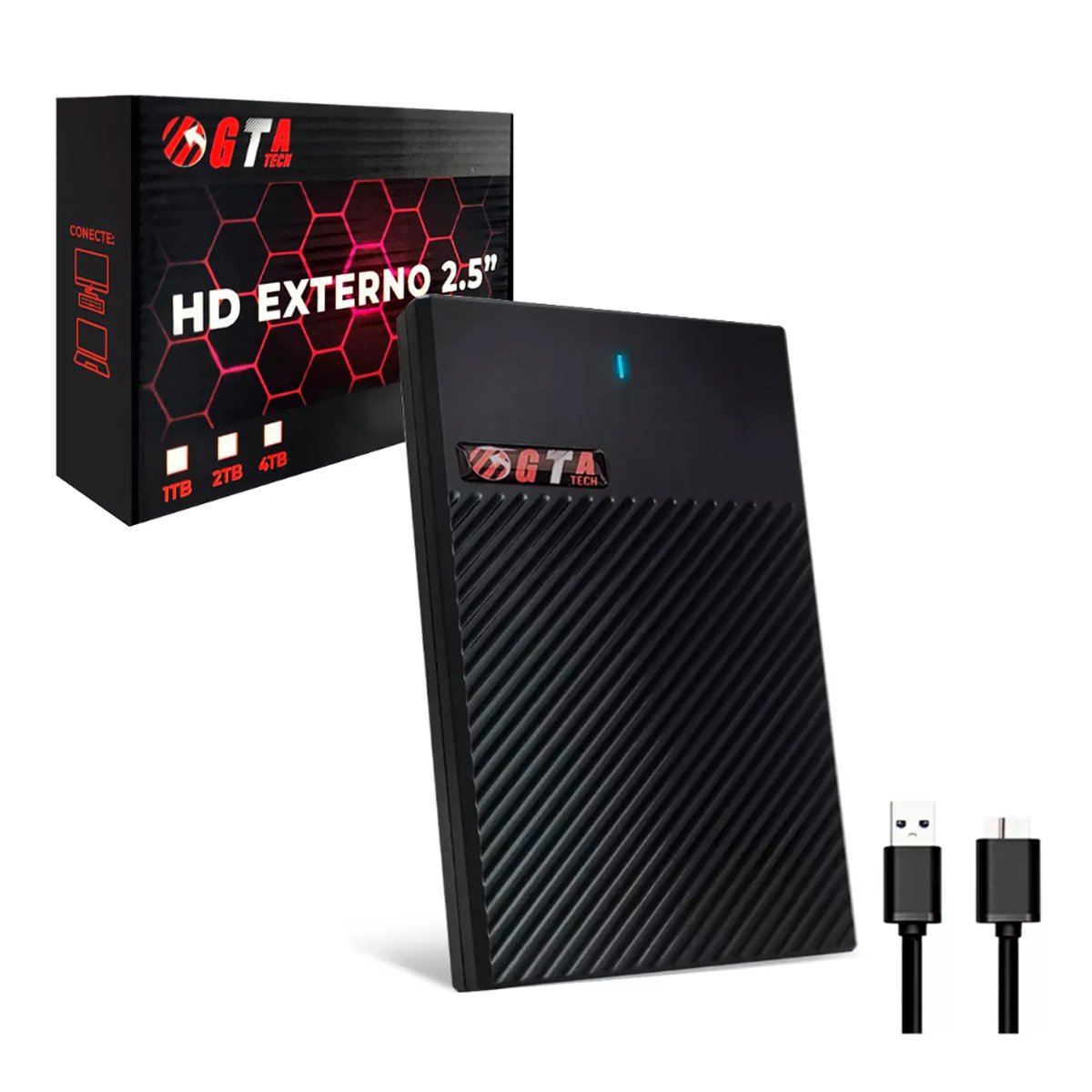 Hd Externo 1tb 2,5 Usb 3.0 5400RPM HDEXT1TB2,5 GTA TECH