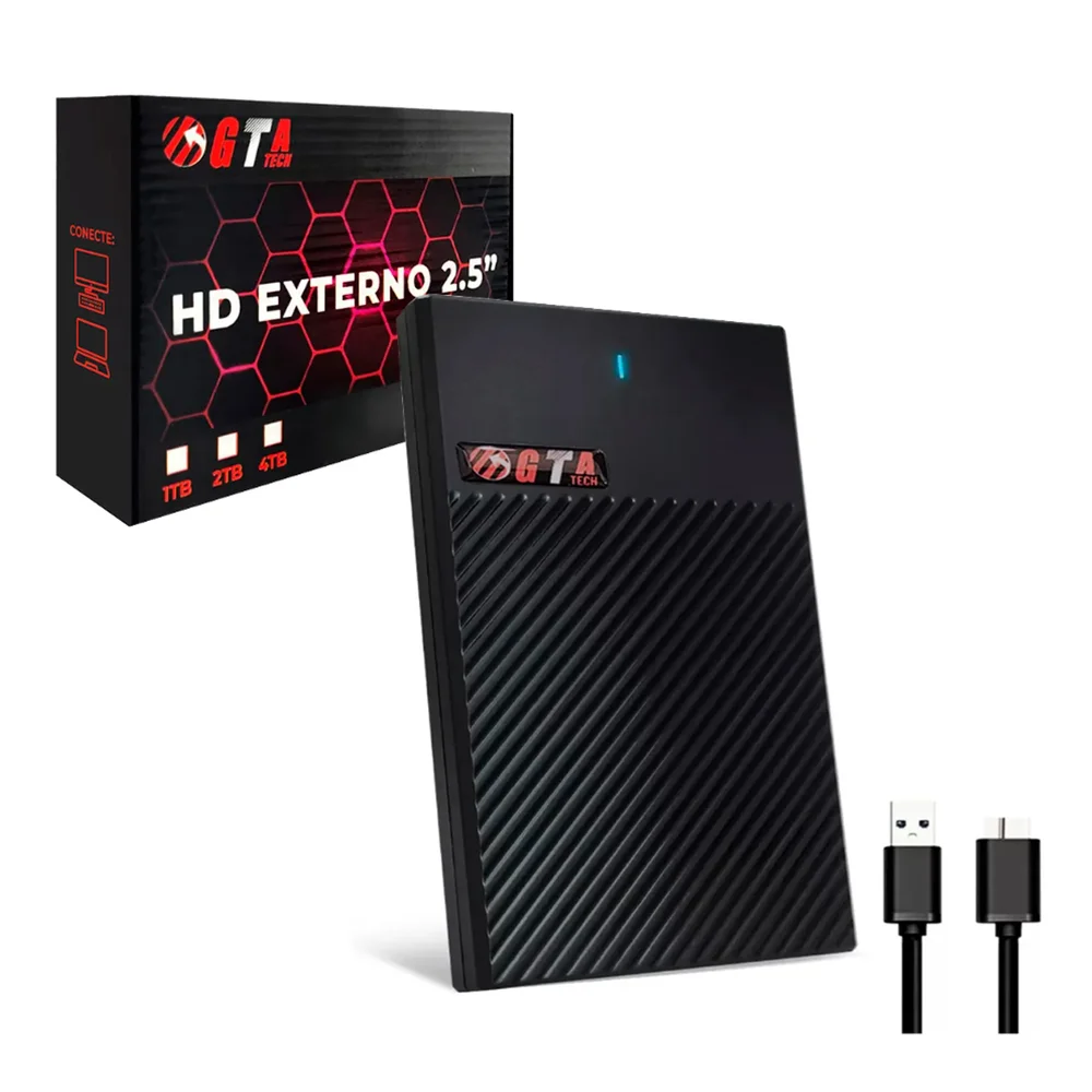 Hd Externo 1tb 2,5 Usb 3.0 5400RPM HDEXT1TB2,5 GTA TECH