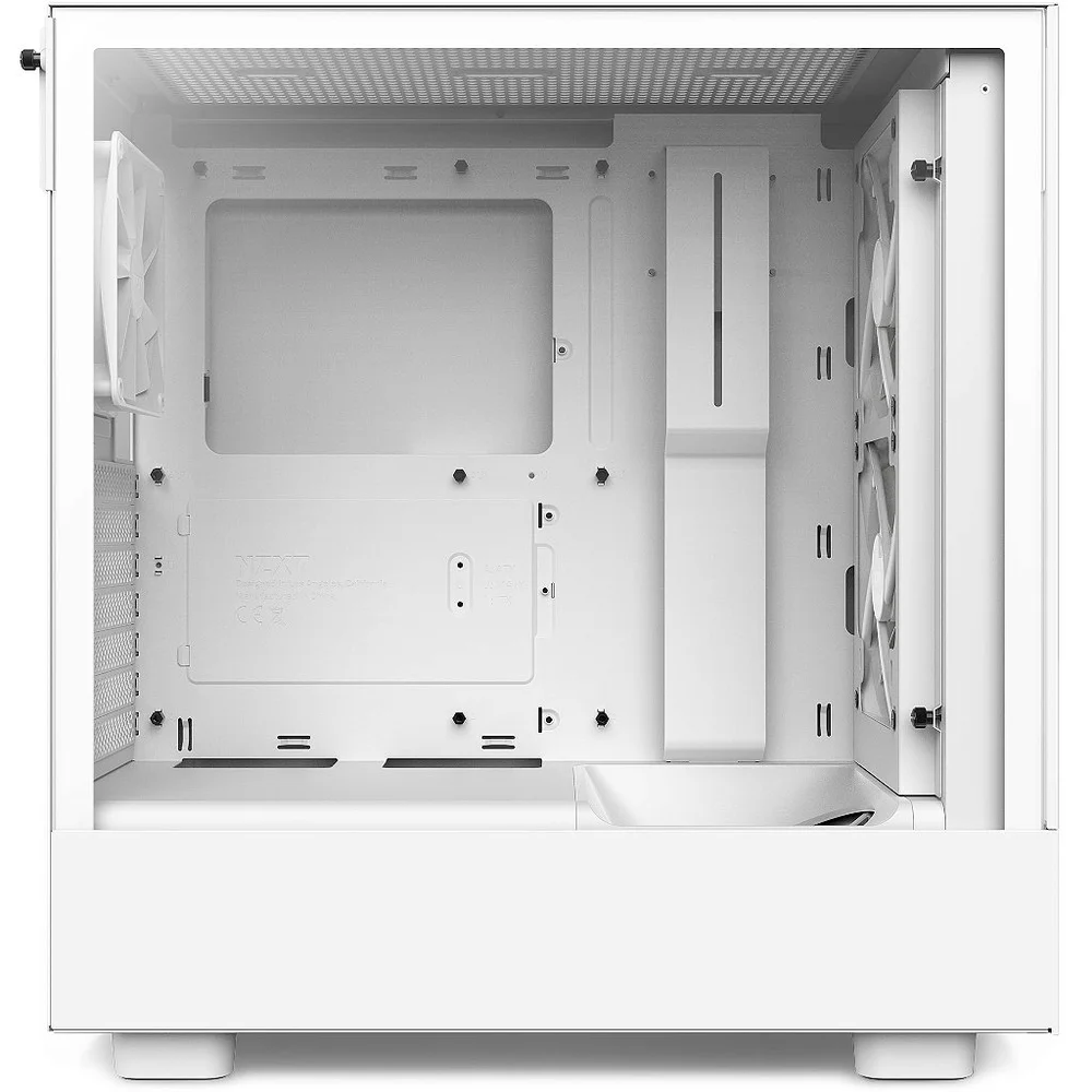 Imagem 3 de 5 do produto Gabinete Nzxt H5 Flow RGB, Branco, Mid-tower, Lateral Em Vidro