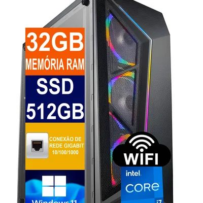 Pc Gamer Tech Power I7 12700k 32GB RAM DDR5 KaBuM