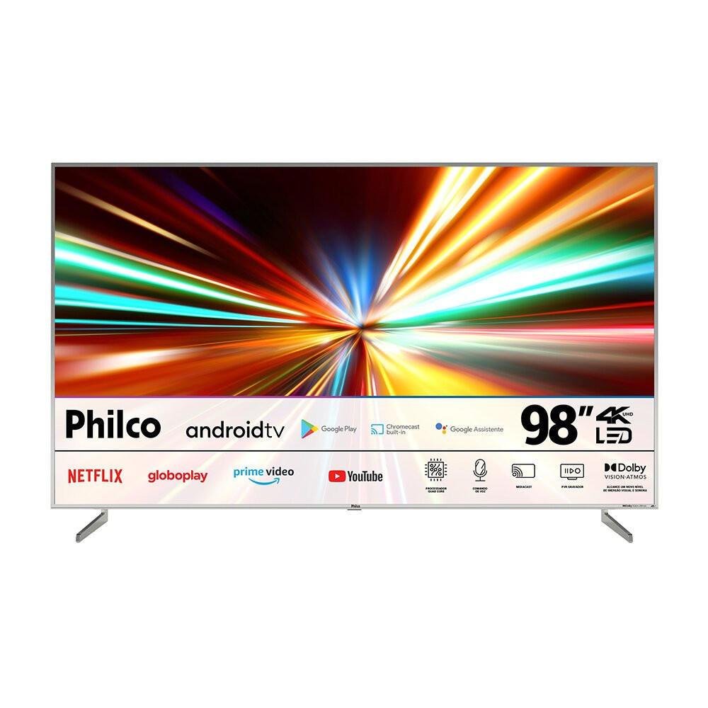 Smart TV 98 Polegadas Philco LED 4K KaBuM