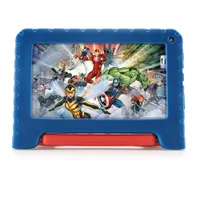 Tablet Multi Avengers, 7 Polegadas, Quad Core, 2GB RAM, 32GB, Android 13 (go Edition) Preto - Nb399