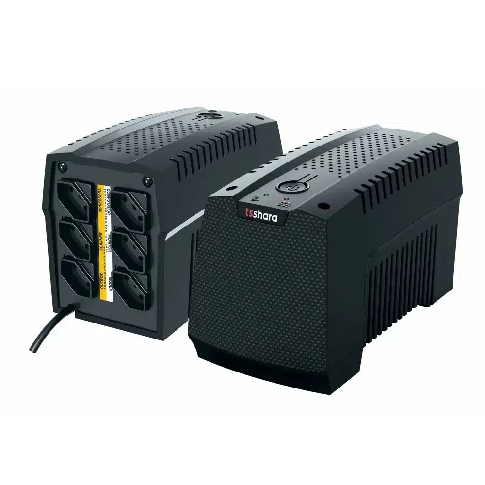 Imagem 2 de 5 do produto Nobreak UPS Mini 700, Bivolt E-115/220V, S-115V, 6T 1Bs, 5Ah.