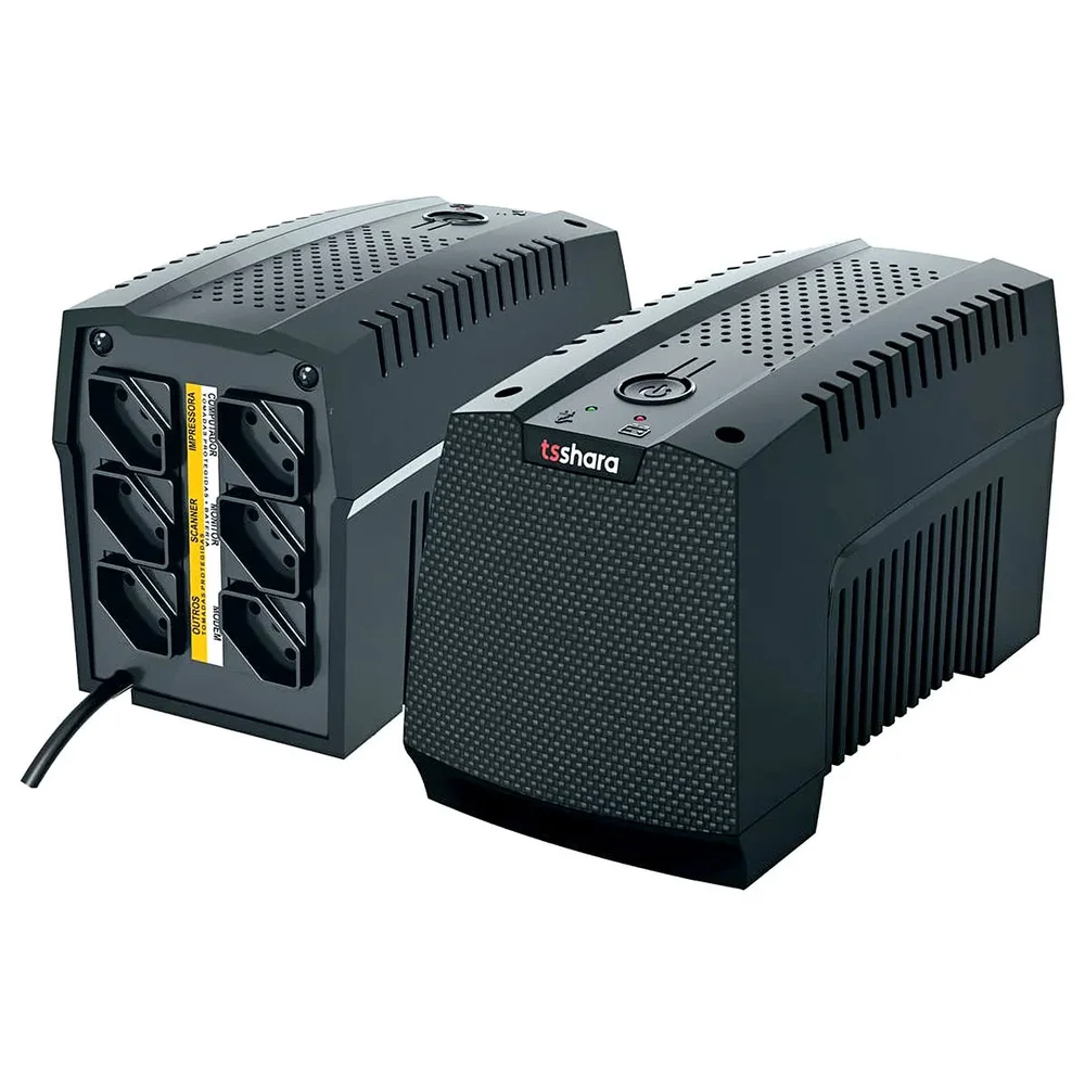 Imagem 4 de 5 do produto Nobreak UPS Mini 700, Bivolt E-115/220V, S-115V, 6T 1Bs, 5Ah.
