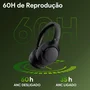 Headset Qcy H3 Anc Adaptativo, Bluetooth 5.3 Multiponto, 60h + Cabo P2 - Preto