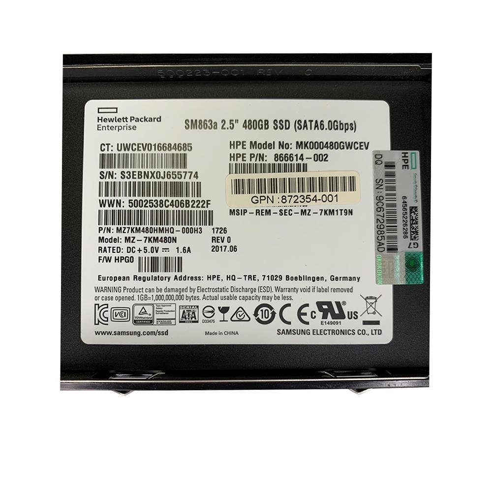 SSD 480GB Hp Enterprise 25Polegadas Sata KaBuM