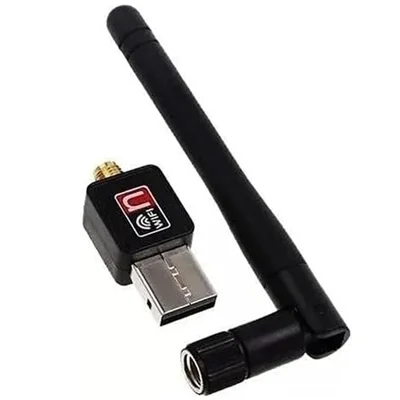 Adaptador Wireless 1200MBps, Antena Receptor Wi-Fi, Compatível C/ Pc E Notebook