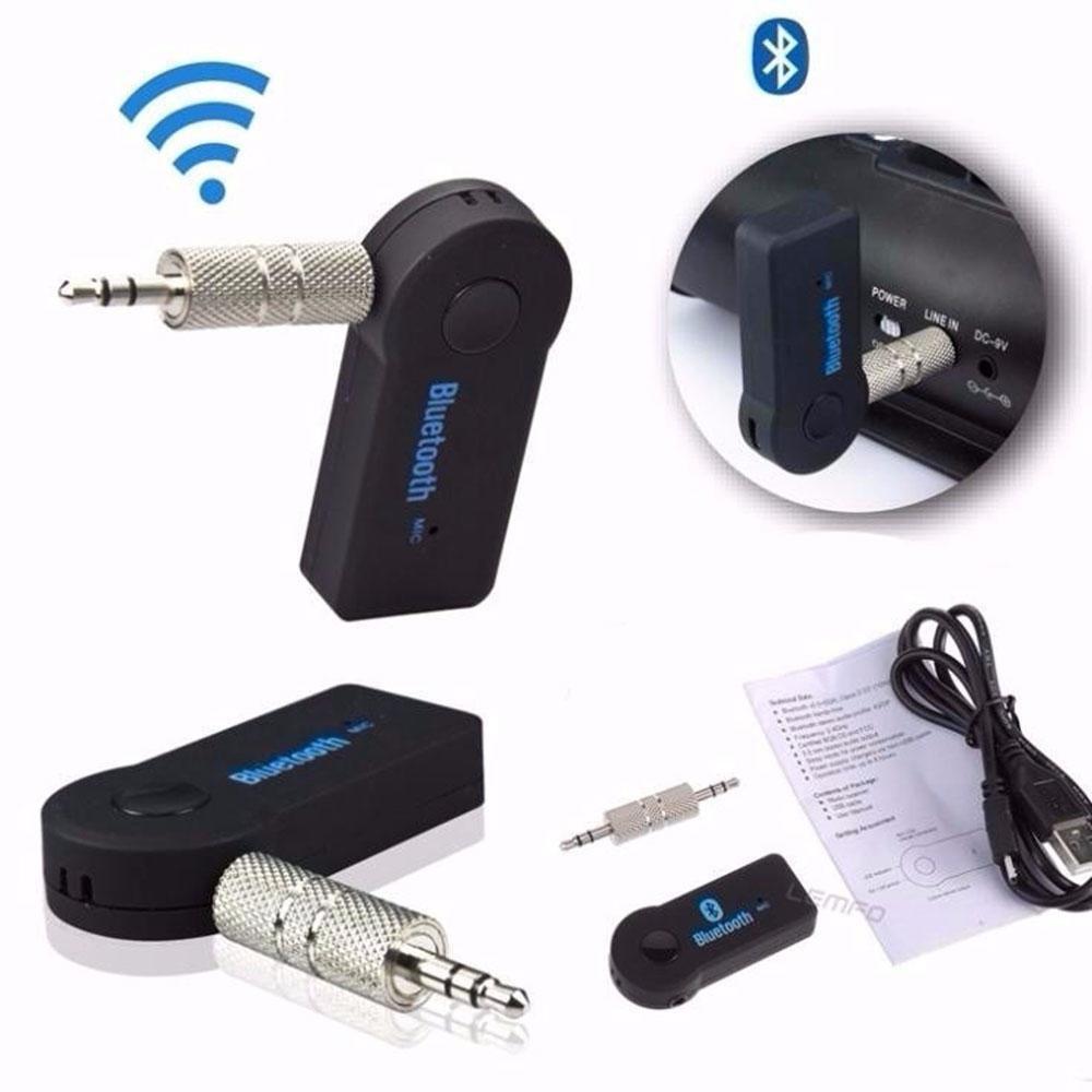 Imagem 2 de 4 do produto Adaptador Receptor Bluetooth, Auxiliar P2 3.5mm, Para Som Rádio De Carro