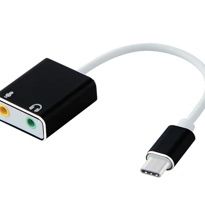 Adaptador P2 Magnus, 3.5mm, Duas Vias Para USB-C
