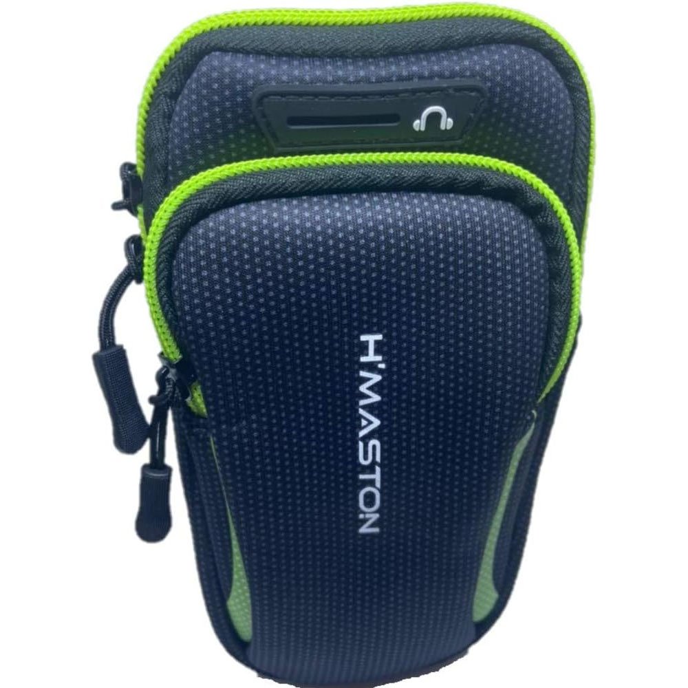 Suporte De Braço Yb-04, Para Celular, Preto Com Verde - Braçadeira Treino