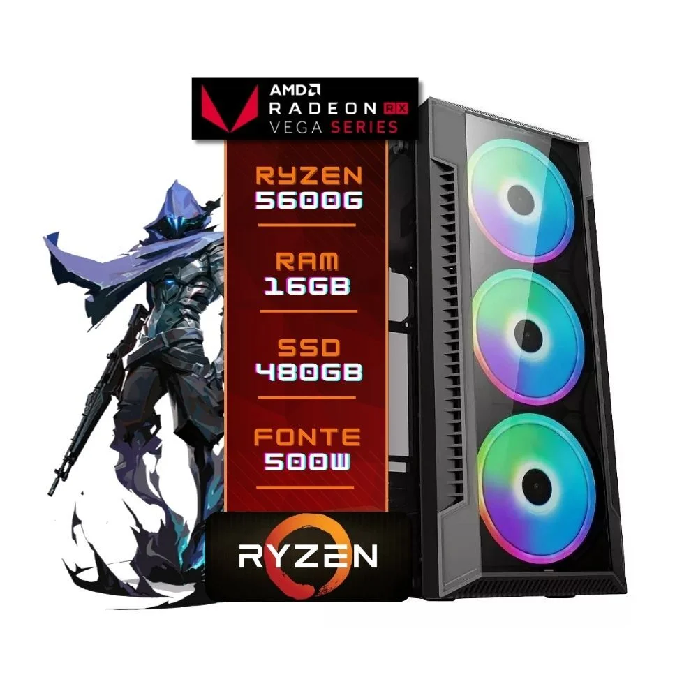 AMD Ryzen 5 5600G デスクトップPC 16GB Computador AMD Ryzen 5 5600g 16GB RAM KaBuM