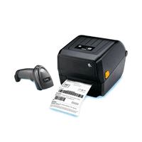 Kit Zebra Leitor Ds2208 2D, Sem Suporte + Impressora Zd220