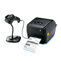 Kit Zebra Leitor Ds2208 C/ Suporte + Impressora Zd230, Ethernet