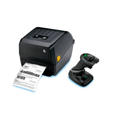 Kit Zebra Leitor Ds2278, 2D + Impressora Zd230, Ethernet