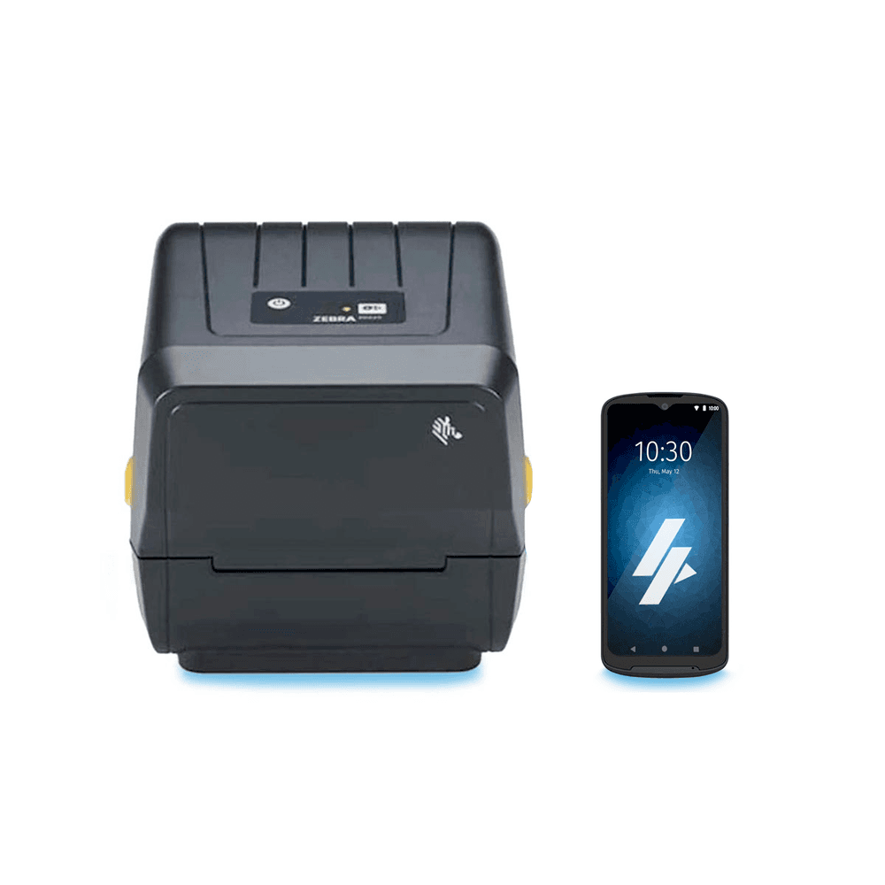 Imagem 2 de 5 do produto Kit Zebra Coletor De Dados Tc15 + Impressora Zd230, Ethernet