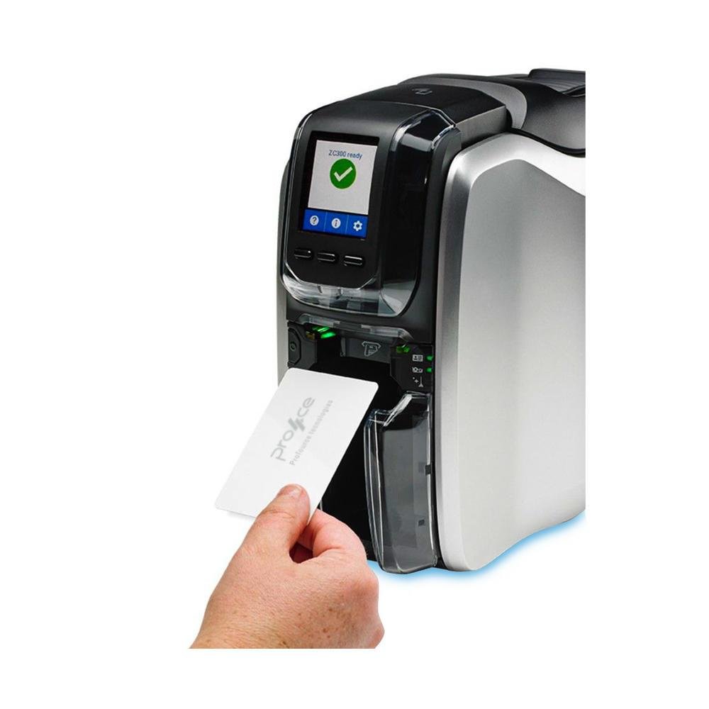 Imagem 4 de 5 do produto Kit Zebra Ribbon Ymcko 800300-252br + Impressora Zc300, Ethernet