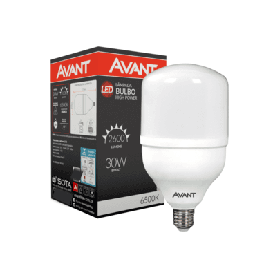 Lampada Bulbo Led 30w Avant,Alta Potência, Luz Branca, 6500k E27, Bivolt