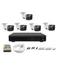 Kit Cftv 5 Câmeras Segurança 1mp, 20m + Dvr Full HD 8 Ch - Citrox