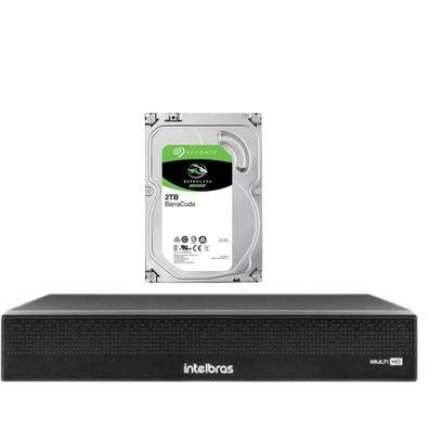 Kit Gravador Dvr Mhdx 3116 C 16ch Multihd Intelbras + HD 2TB