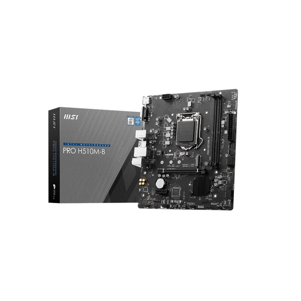 Placa-Mãe Msi Pro H510m-B, Intel LGA 1200, Matx, DDR4, M.2, VGA/HDMI, , Chipset H470 - 911-7e05-004 Placa-Mãe Msi Pro H510m-B, Intel LGA 1200, Matx, DDR4, M.2, VGA/HDMI, , Chipset H470 - 911-7e05-004