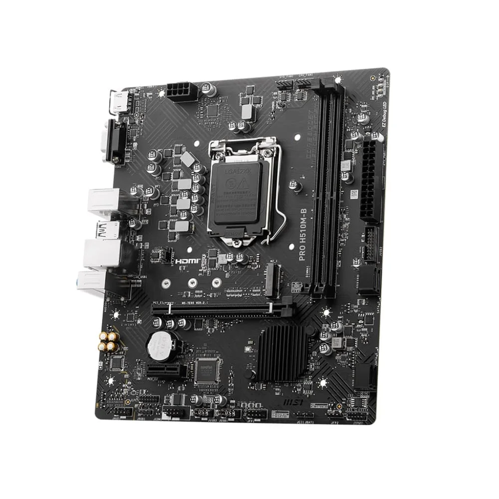 Placa-Mãe Msi Pro H510m-B, Intel LGA 1200, Matx, DDR4, M.2, VGA/HDMI, , Chipset H470 - 911-7e05-004 Placa-Mãe Msi Pro H510m-B, Intel LGA 1200, Matx, DDR4, M.2, VGA/HDMI, , Chipset H470 - 911-7e05-004