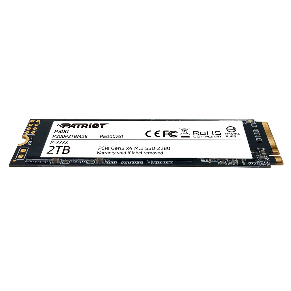 Imagem 2 de 5 do produto SSD Patriot 2TB P300, M.2 2280, Pcie Gen3x4 NVMe 1.3 - P300p2tbm28