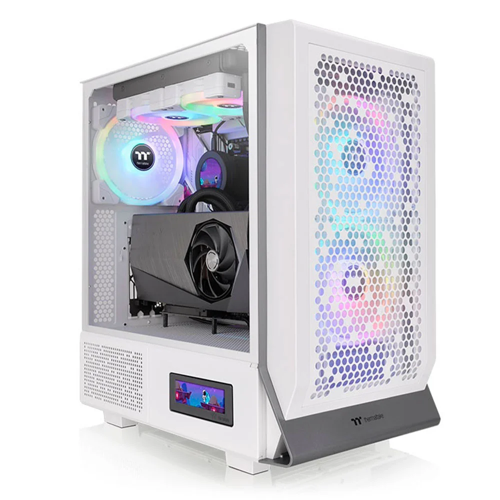 Gabinete Thermaltake Ceres 300 TG, ARGB, Mid Tower, Snow - Ca-1y2-00m6wn-00