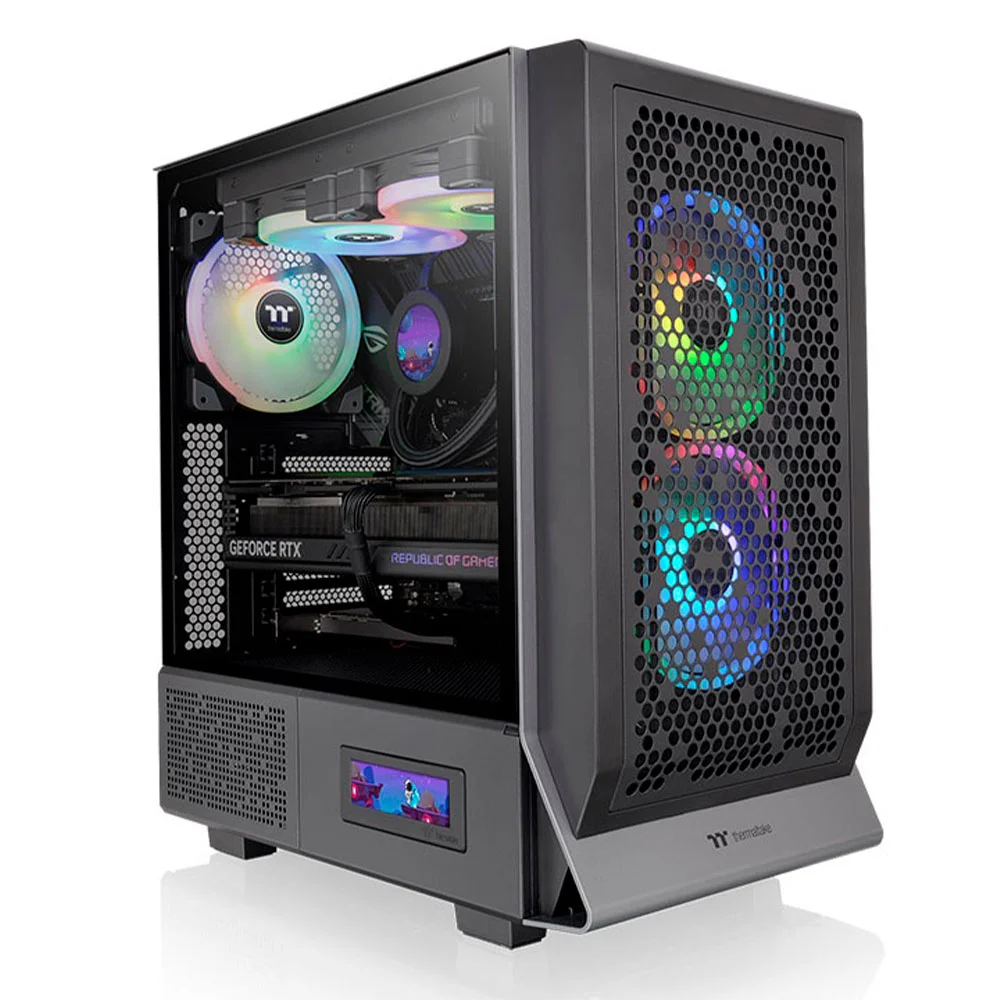 Gabinete Thermaltake Ceres 300 TG, ARGB, Mid Tower, Black - Ca-1y2-00m1wn-00