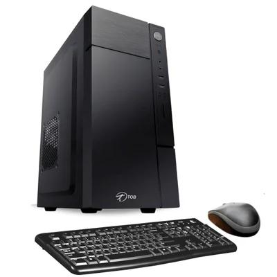 Computador Tob Intel Core I7 10700f, Com SSD 960GB, Memória 16GB, VGA 1GB, Teclado + Mouse Windows 10 Trial Desktop