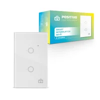Smart Interruptor Positivo Casa Inteligente, 2 Módulos Touch