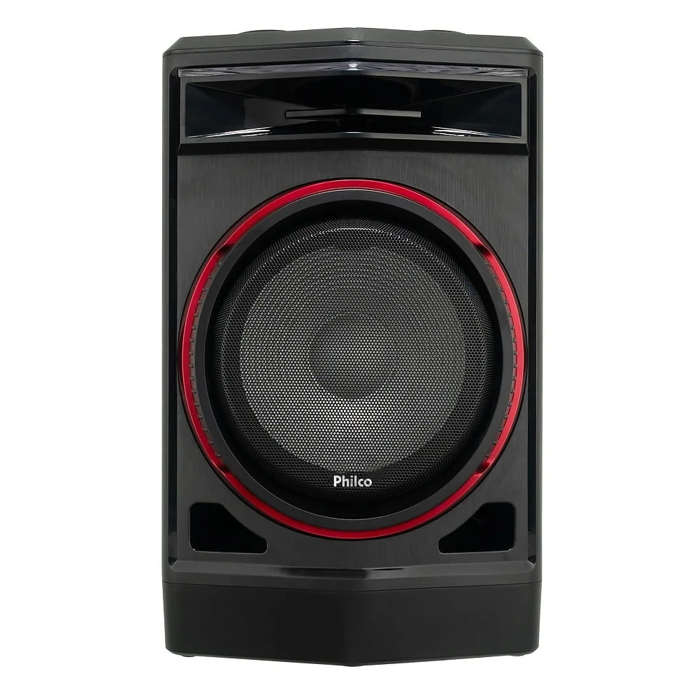 Caixa Acústica Philco PCX 100, Entrada ALXILIAR, P2/ USB / BLUET 5.0, RADIO FM, 750w RMS