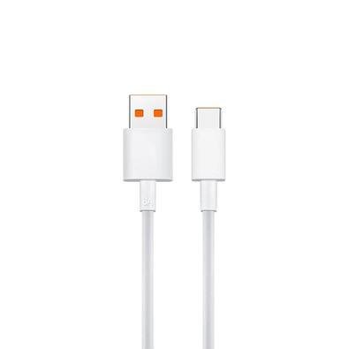 Cabo USB-A Para USB-C Xiaomi, Ultrarrápido, Até 120W, Branco