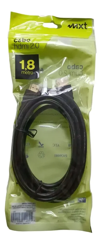 Imagem 2 de 4 do produto Cabo HDMI 2.0 Cdc, 1.8m, Sem Filtro, 2460
