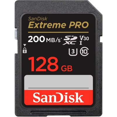 Cartão De Memória Sandisk Extreme Pro SDXC, 128GB, 200 Mb/s