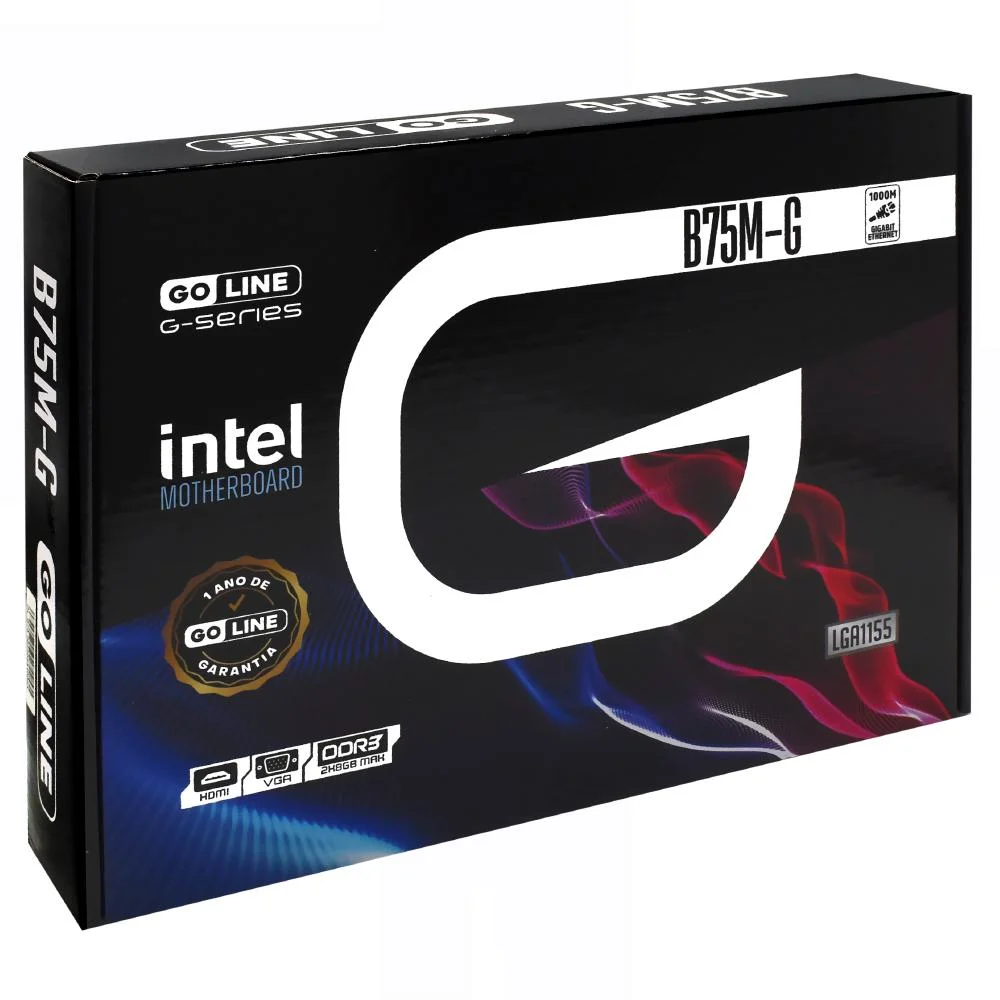 Placa Mãe Goline Intel, Micro ATX, DDR3, GI-B75M-G LGA1155 Placa Mãe Goline Intel, Micro ATX, DDR3, GI-B75M-G LGA1155