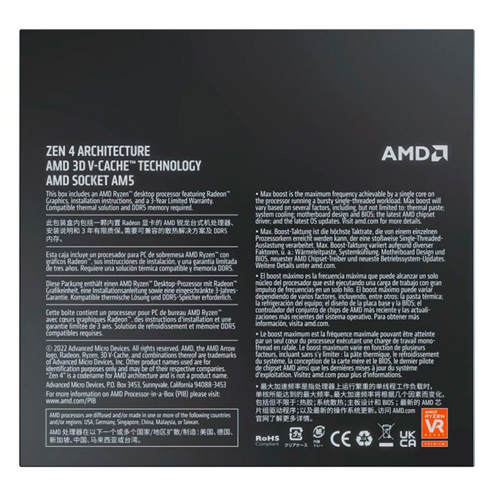 Amd-Ryzen 7 7800x3d r7 7800x3d, 5.0 ghz, 8 core, 16 thread