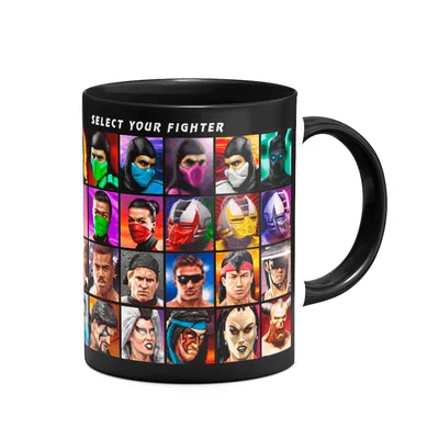 Caneca Gamer B-black, Mortal Kombat Fighter Select