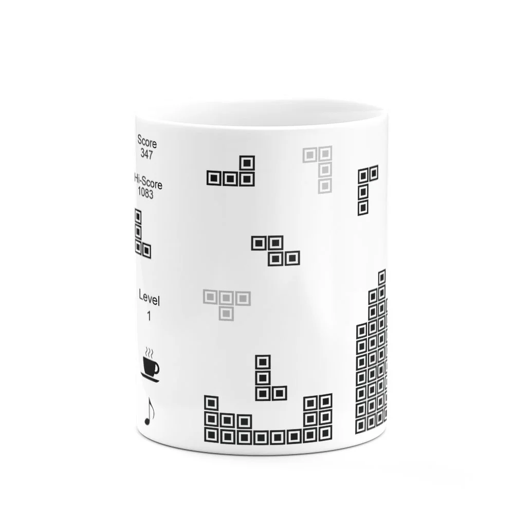 Imagem 3 de 3 do produto Caneca Gamer Tetris, Branca