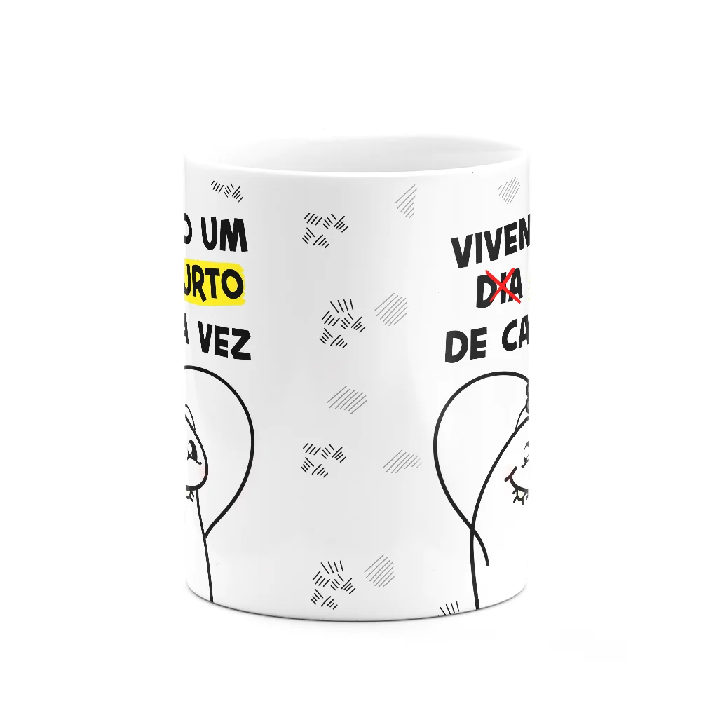 Imagem 2 de 3 do produto Caneca Diverida Flork,Vivendo Um Dia De Cada Vez