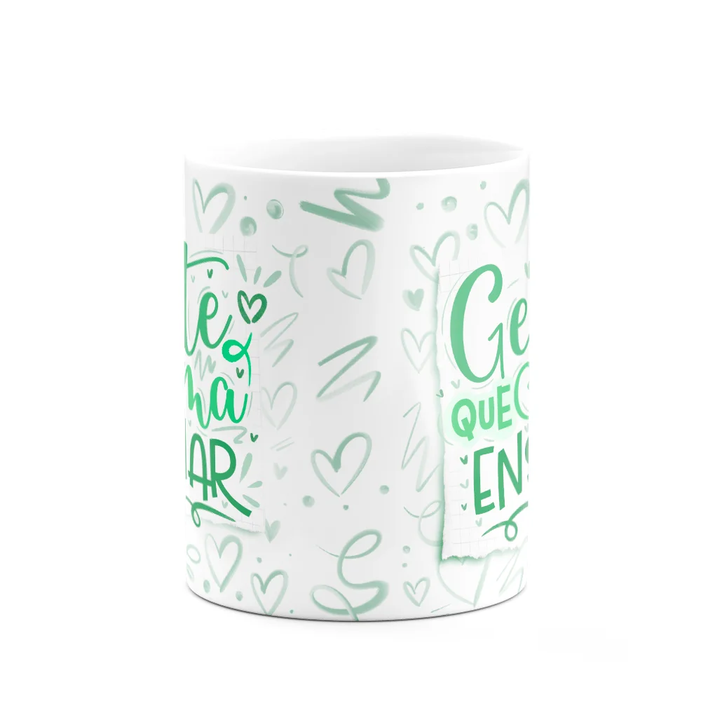 Imagem 2 de 3 do produto Caneca Professor,Gente Que Ama Ensinar