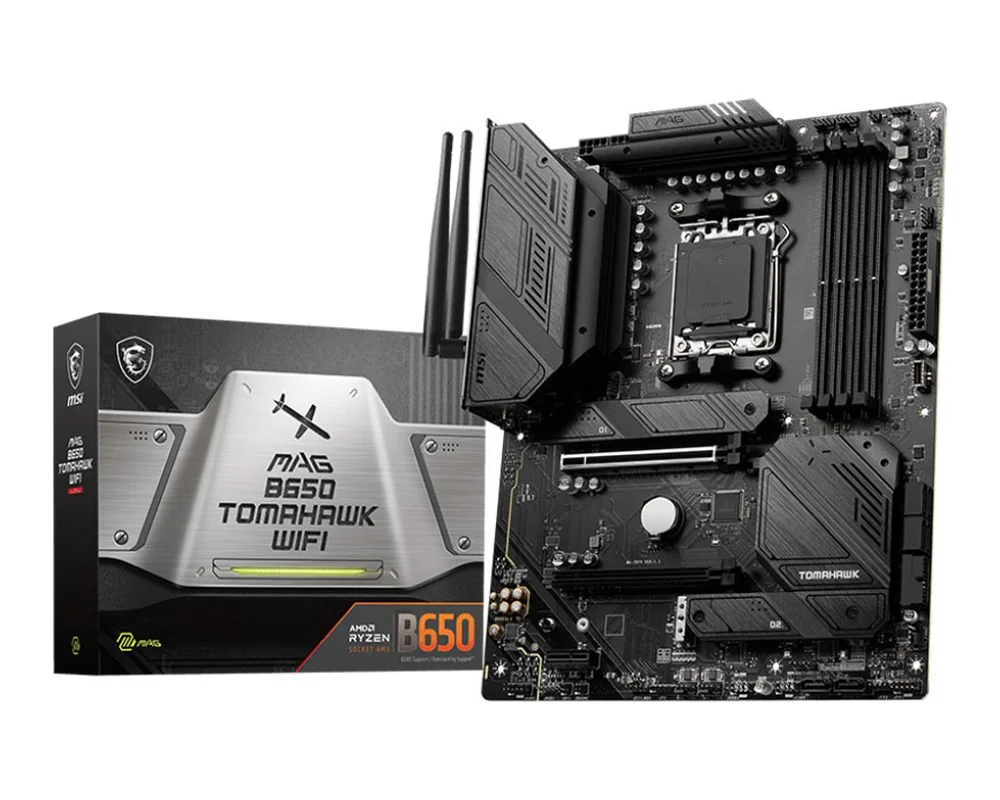 MSI MAG B650 TOMAHAWK WIFI AM5対応 ATX Placa Me Msi Mag B650 Tomahawk AM5 KaBuM