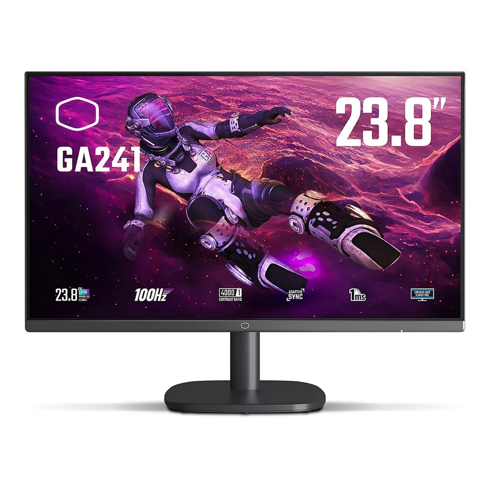 Monitor Gamer Cooler Master, 23,8 Polegadas, HDMI, VGA, Vesa 100hz - Cmi-ga241 Monitor Gamer Cooler Master, 23,8 Polegadas, HDMI, VGA, Vesa 100hz - Cmi-ga241