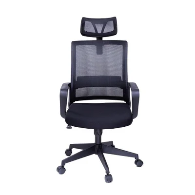 Cadeira Office Maxprint Martinelli, Até 120Kg, Ergonômica e Confortável, Preta