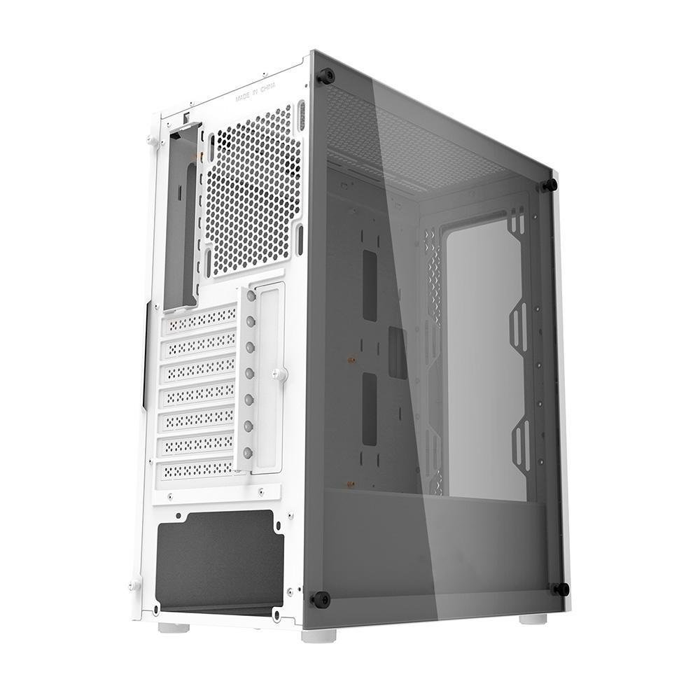 Imagem 4 de 5 do produto Gabinete Gamer Hyrax Hgb600w, FULL Tower, Lateral De Vidro